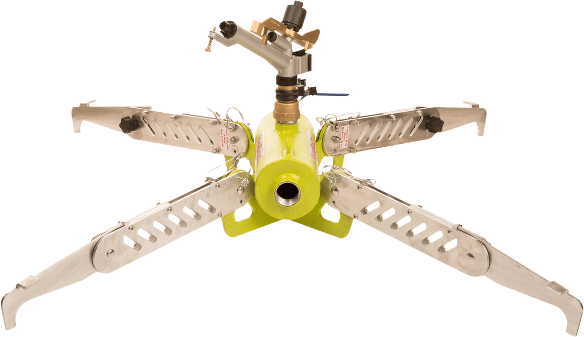 FireBozz Mini with yellow manifold and four folding legs